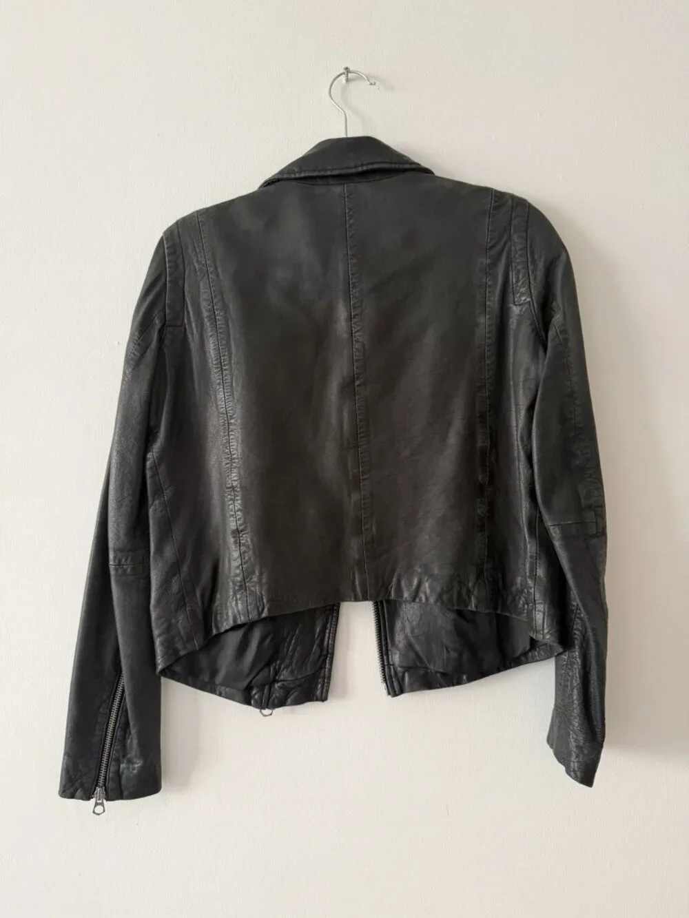 Madewell Moto Leather Jacket - Black - Size S - Picture 3 of 5